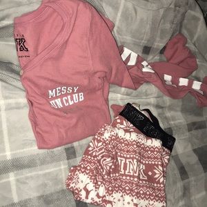 pink pj set
